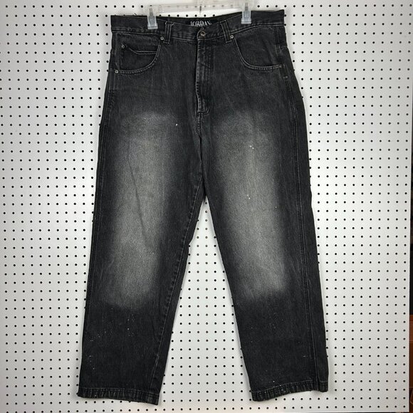Jordan Craig Black Gothic Baggy Jeans 38x32 Streetwear Skate SOUTHPOLE STYLE Y2K - Picture 4 of 8